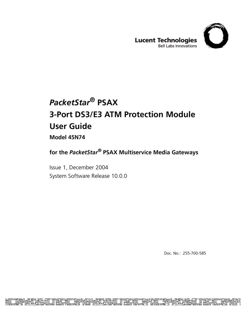 Lucent Technologies PacketStar PSAX 45N74 User manual Lucent Technologies PacketStar PSAX 45N74 User manual
