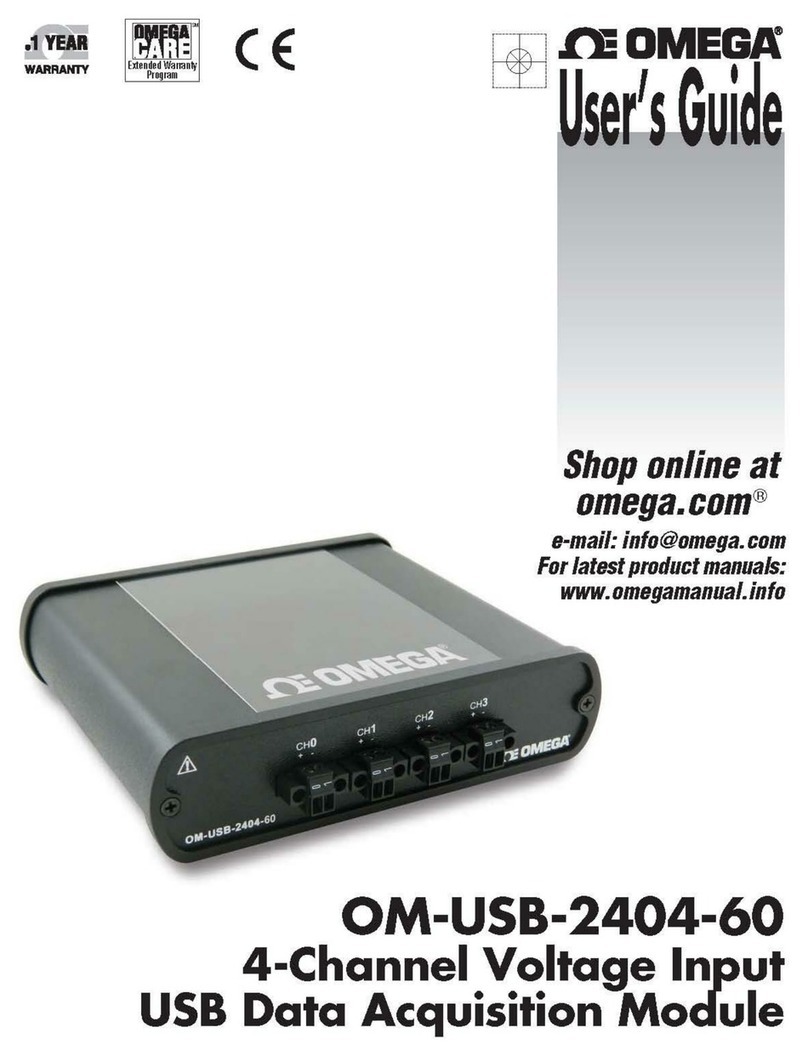 Omega OM-USB-2404-60 User manual