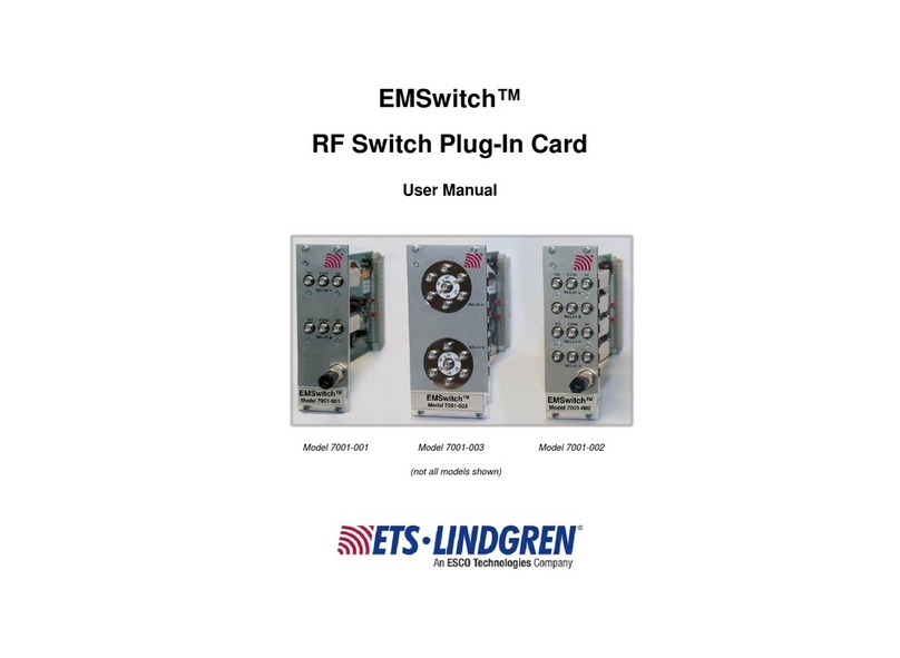 ETS-Lindgren 7001-001 user manual