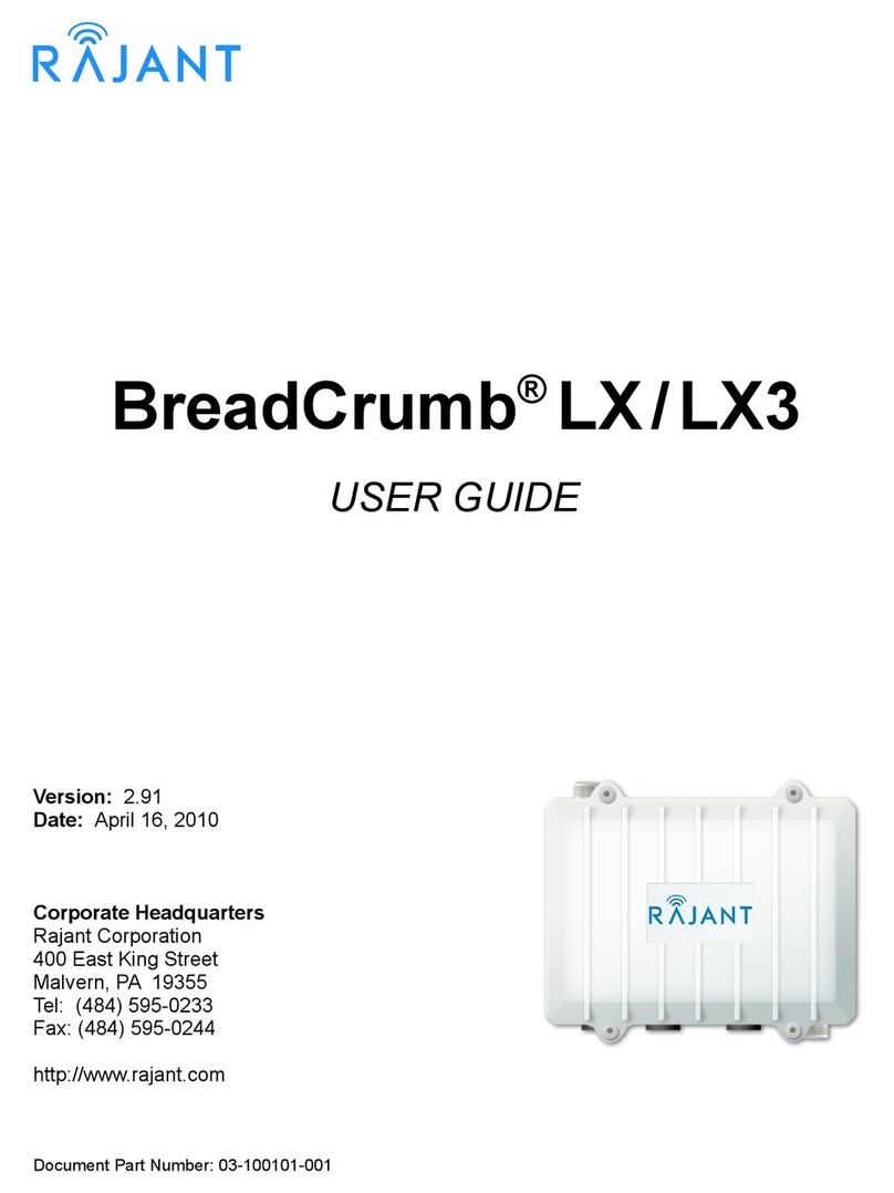 Rajant Corporation BreadCrumb LX3 user guide