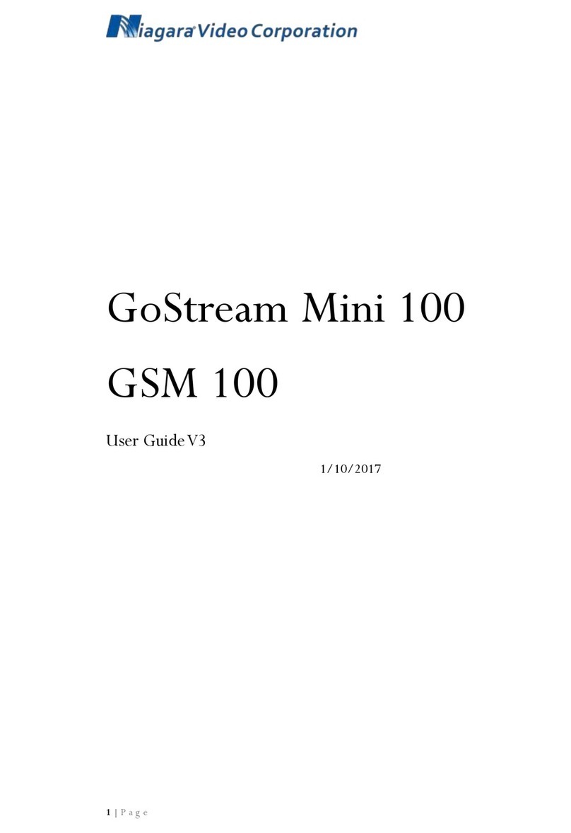 Niagara Video GoStream Mini 100 user guide