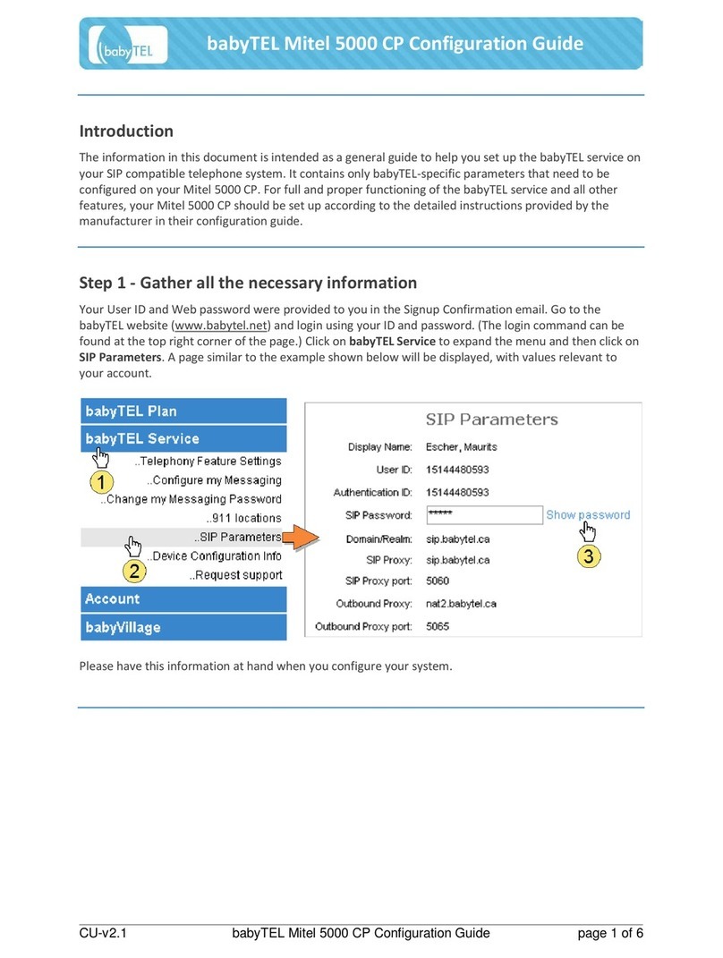 Mitel 5000 CP Phone User manual