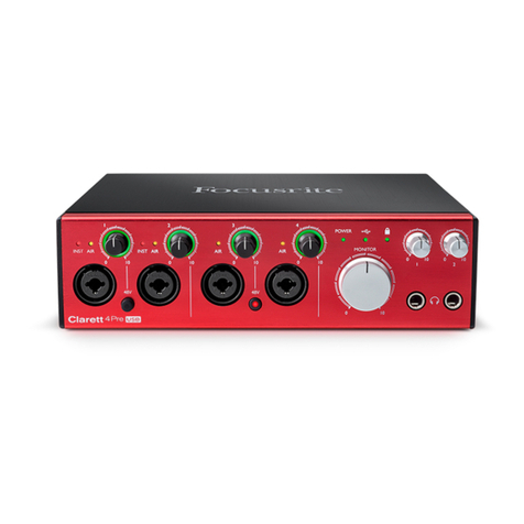 Focusrite Clarett 4Pre USB user guide