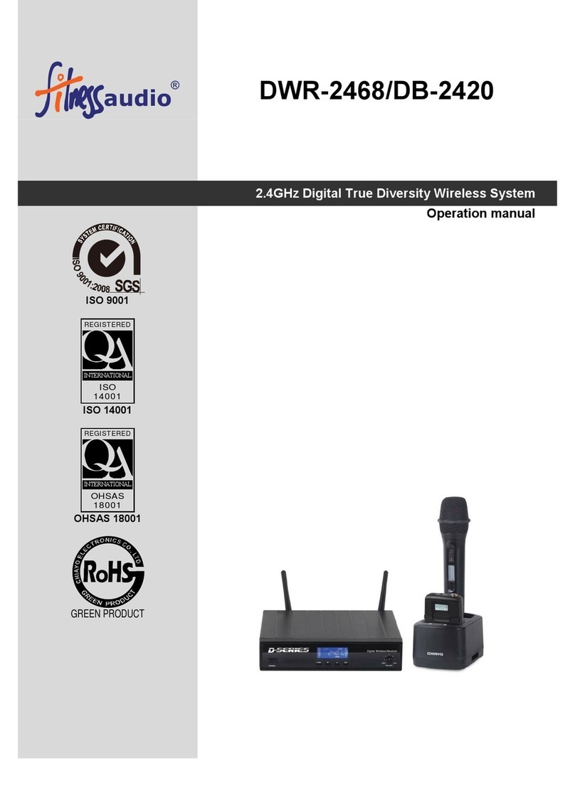 FITNESS AUDIO DWR-2468 Operation manual