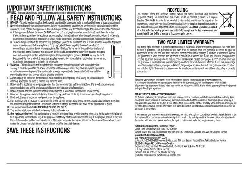 Fluval 10515 User manual