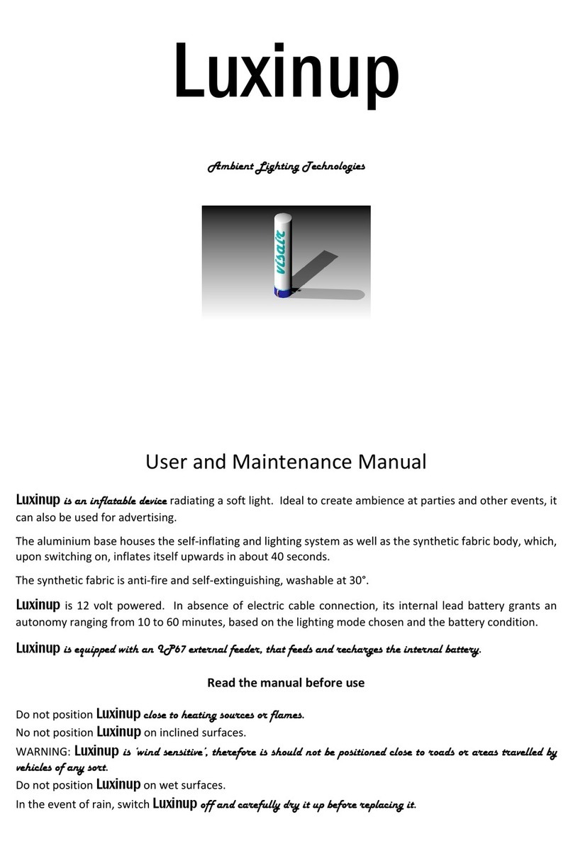 Luxinup 32 User and maintenance manual