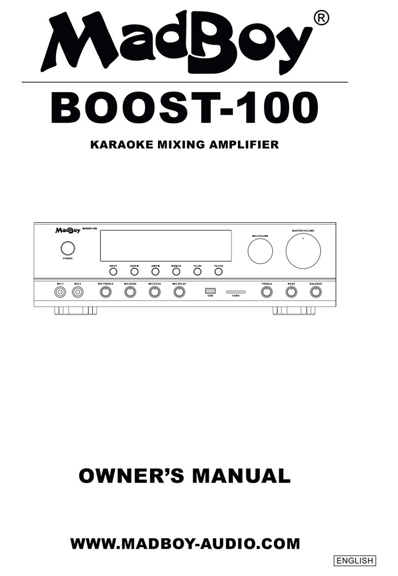 MadBoy BOOST-100 owner's manual
