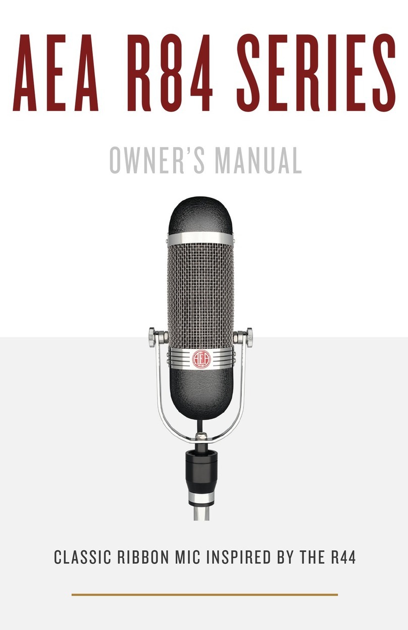AEA R84 series owner's manual