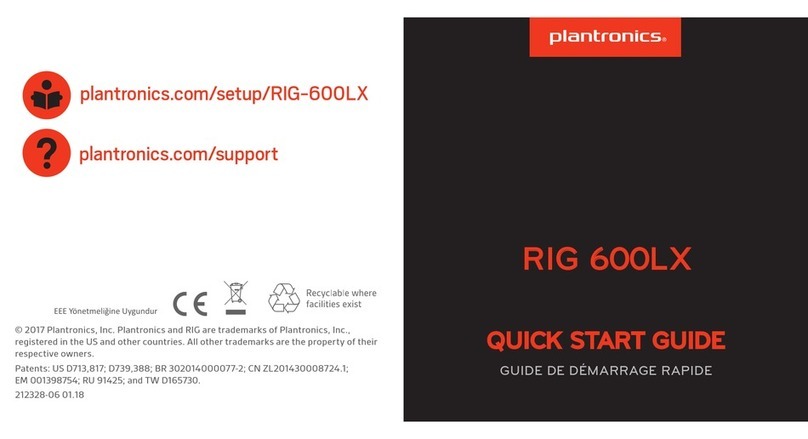 Plantronics LX1 quick start guide