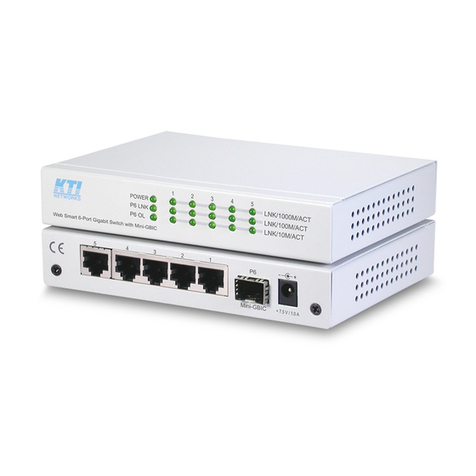 KTI Networks KGS-510F Ver.D User manual