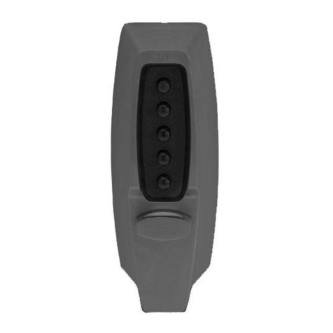 Kaba simplex 7106 series installation instructions