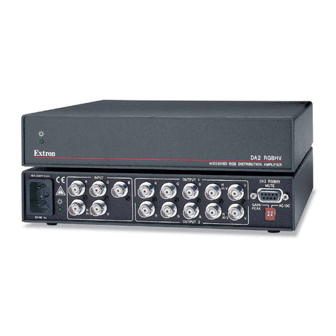 Extron electronics DA2 RGBHV User manual