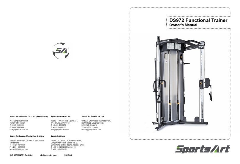SPORTS ART DS972 owner's manual