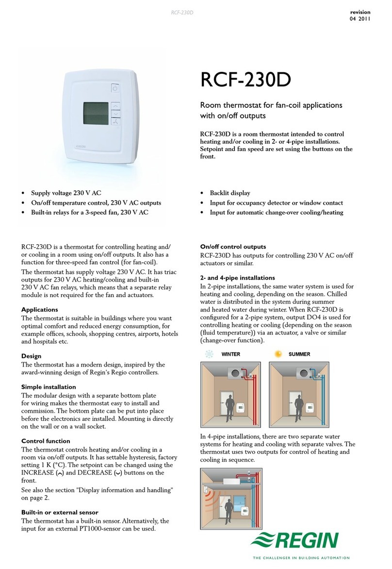 Regin RCF-230D User manual
