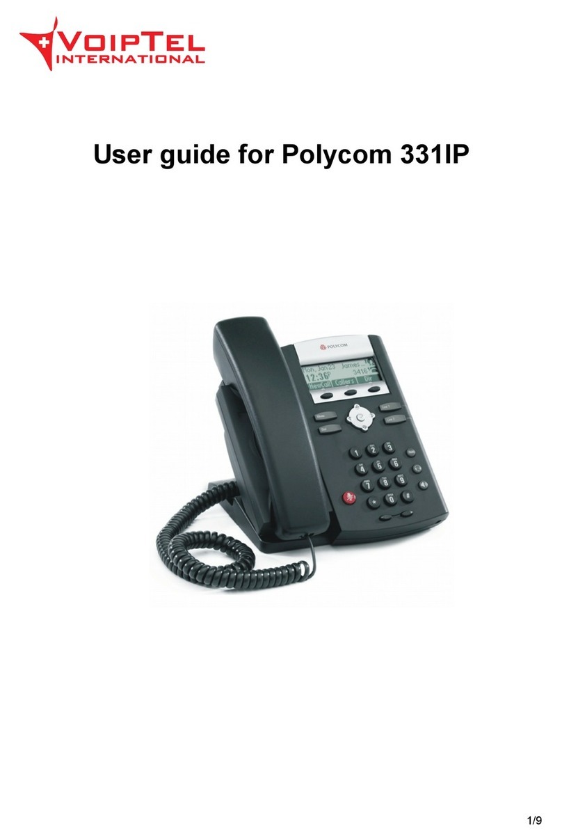 Polycom SoundPoint IP 331 user guide