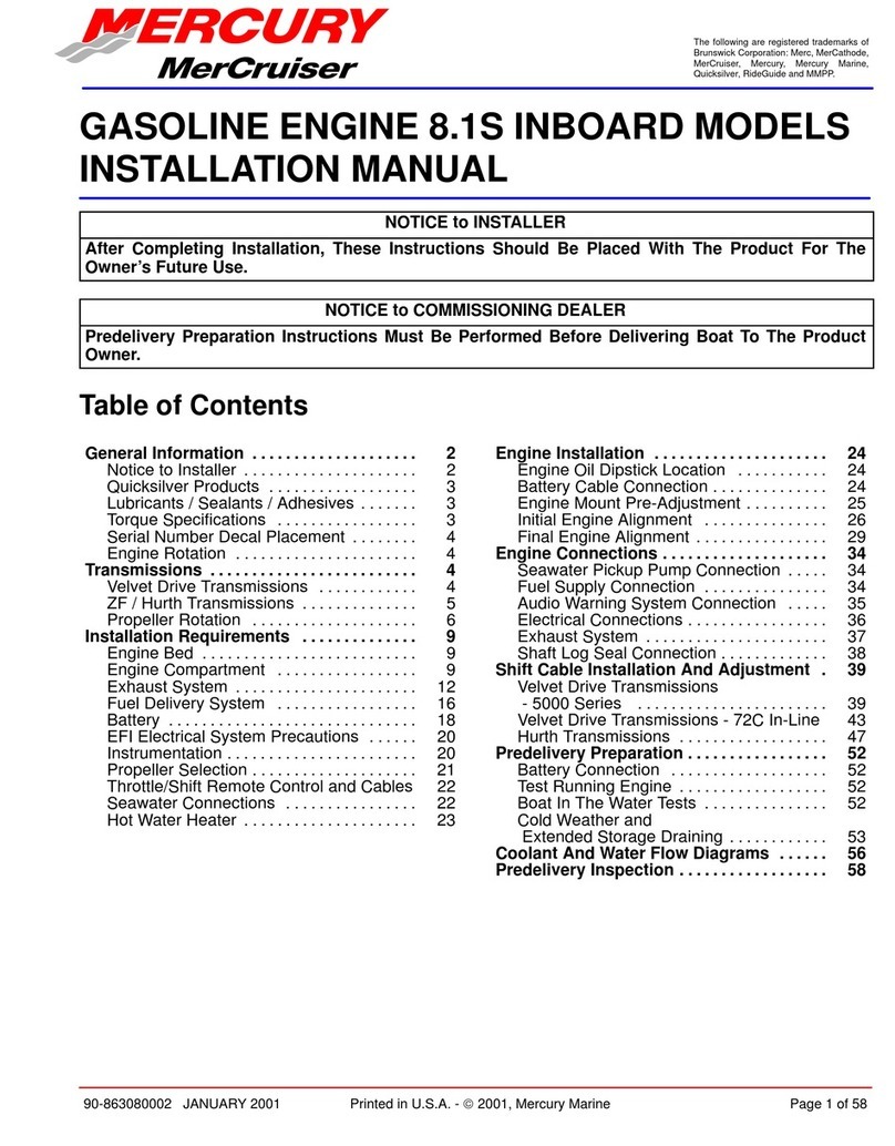 Mercury MerCruiser 8.1S User manual