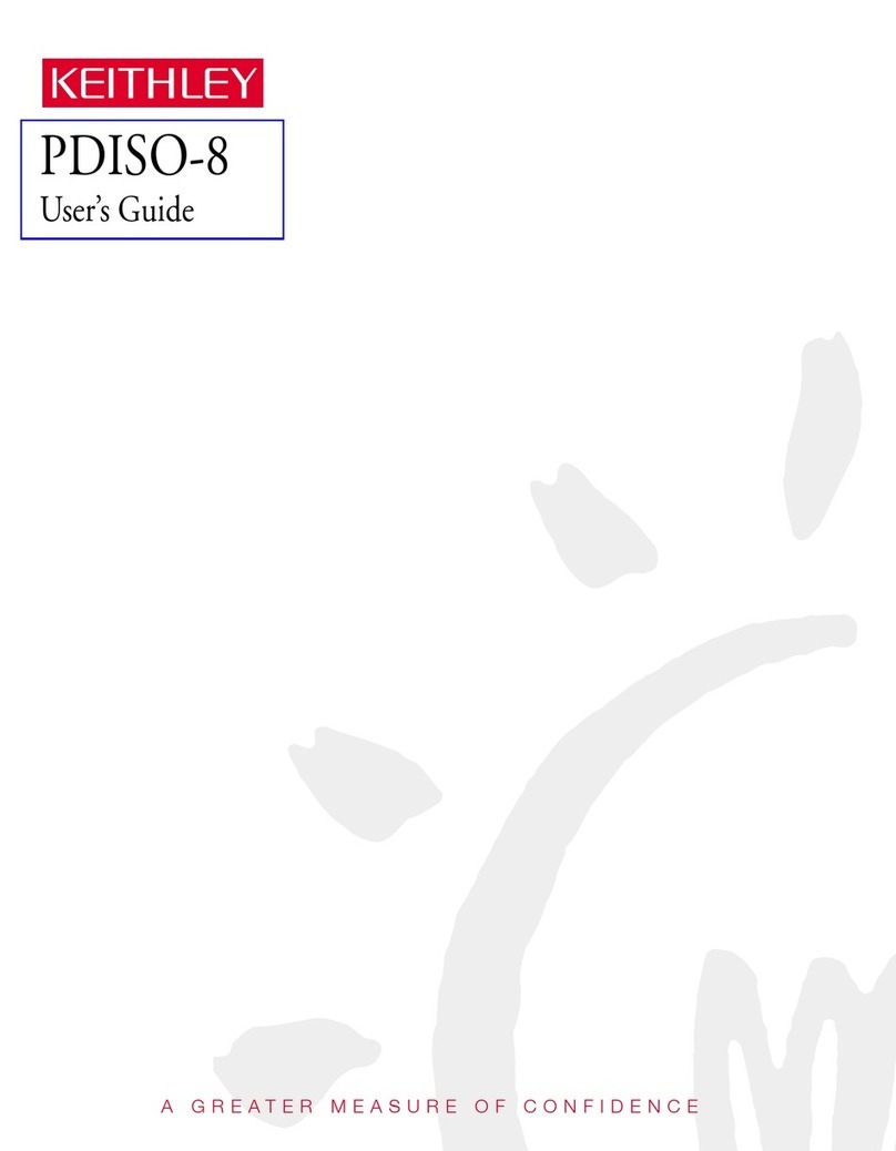 Keithley PDISO-8 User manual