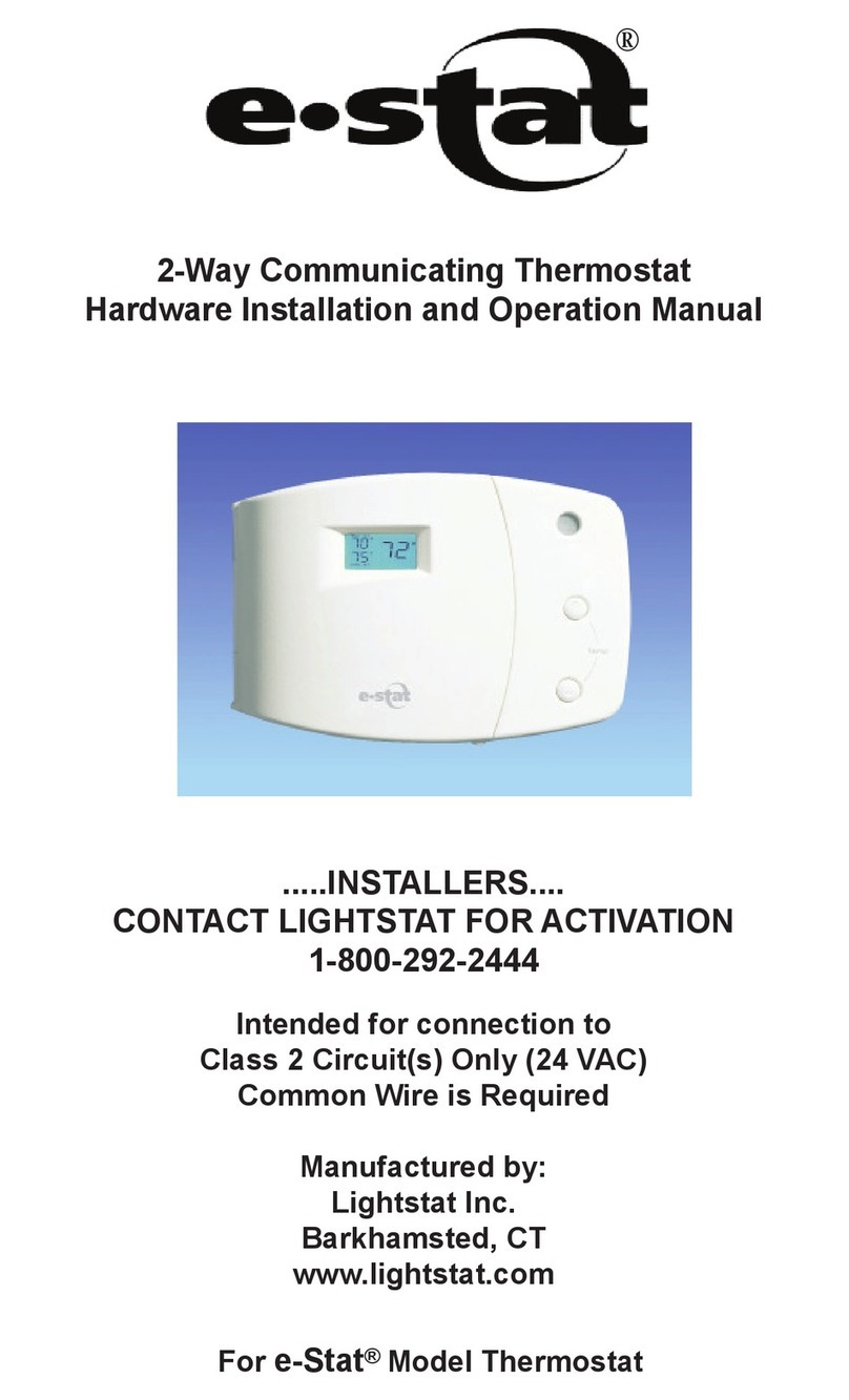 Lightstat e-stat Hardware installation and operation manual