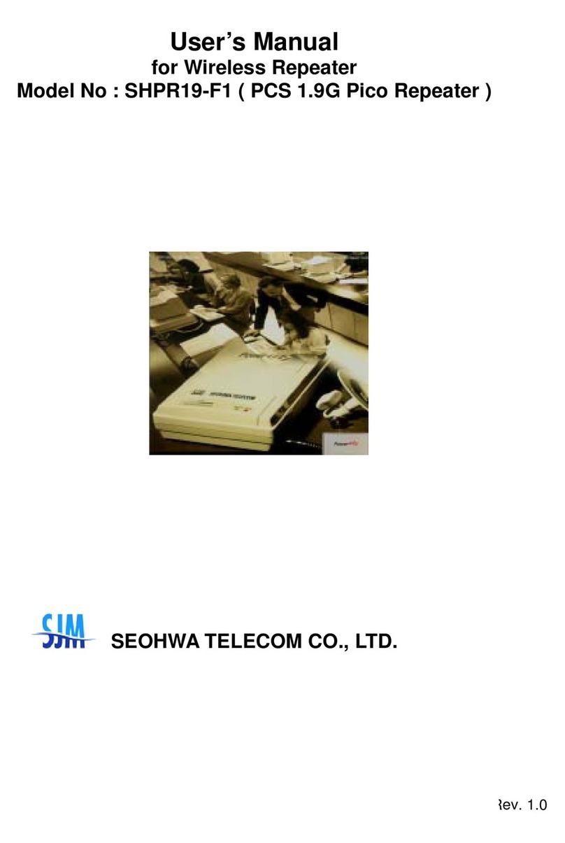 SEOHWA SHPR19-F1 user manual SEOHWA SHPR19-F1 user manual