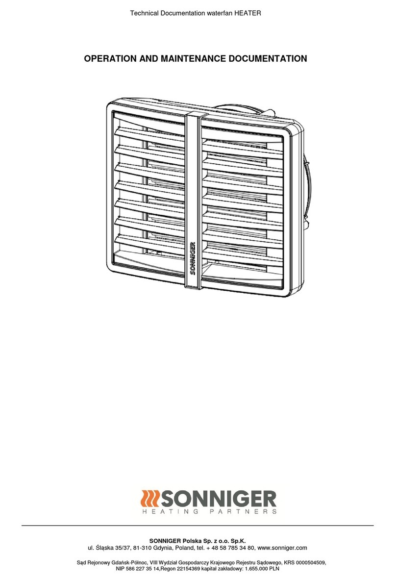 Sonniger Heater R2 Operation and maintenance manual Sonniger Heater R2 Operation and maintenance manual