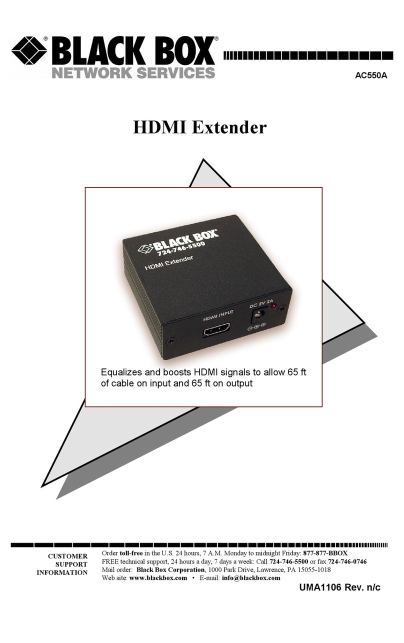 Black Box AC550A User manual
