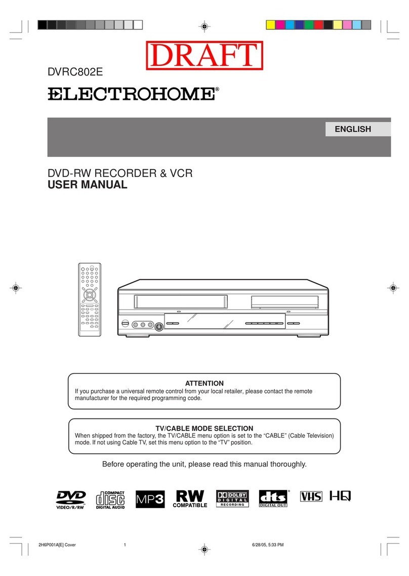 Electrohome DVRC802E user manual