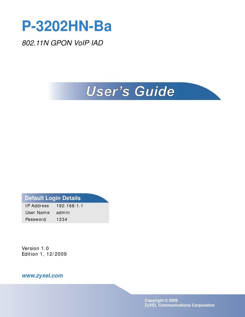 ZyXEL Communications P-3202HN-Ba User manual