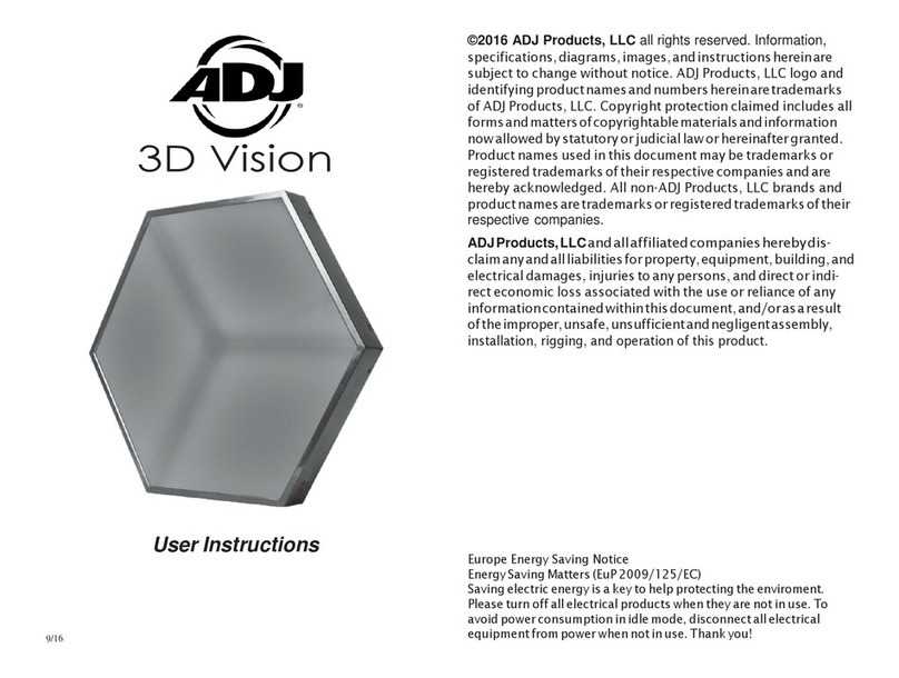 ADJ 3D Vision User manual