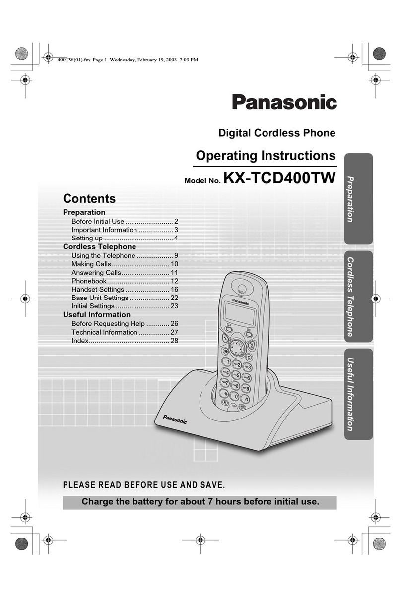 Panasonic KX-TCD400TW User manual
