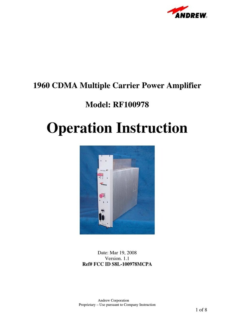 Andrew RF100978 Technical manual