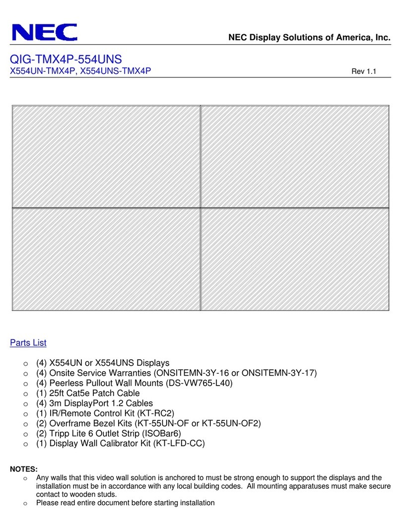 NEC X554UN-TMX4P User manual