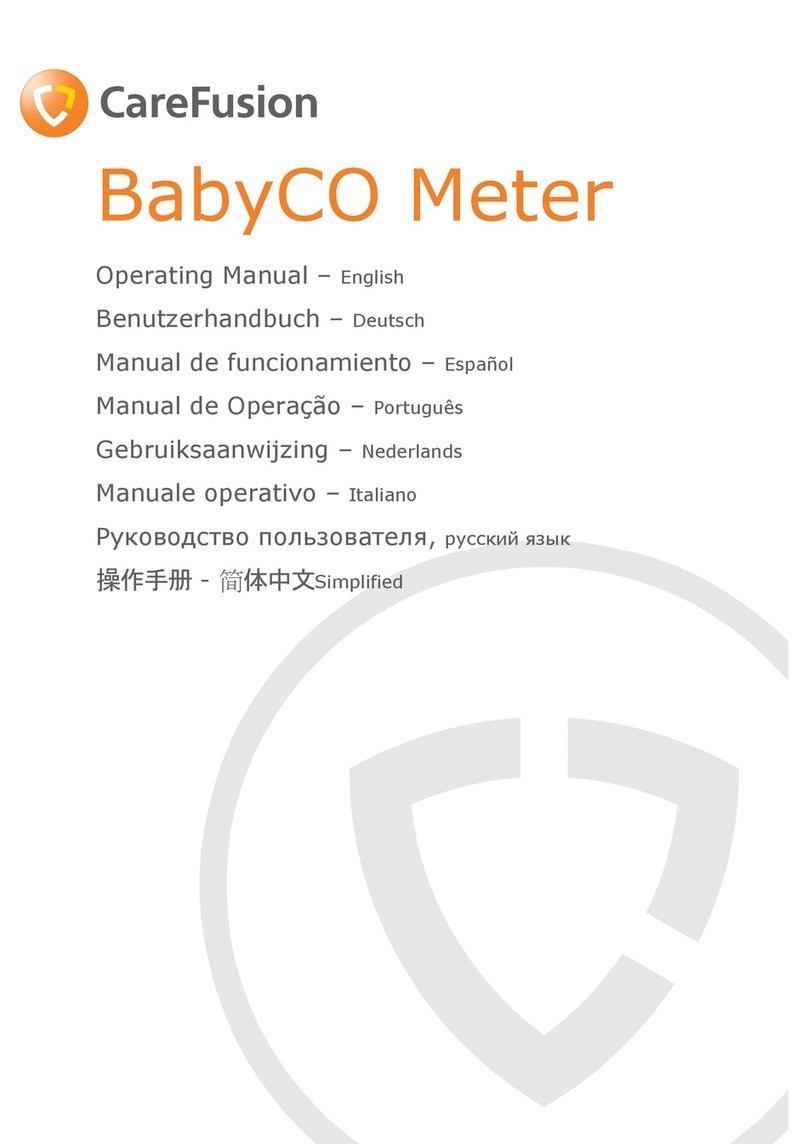 Care Fusion BabyCO operating manual