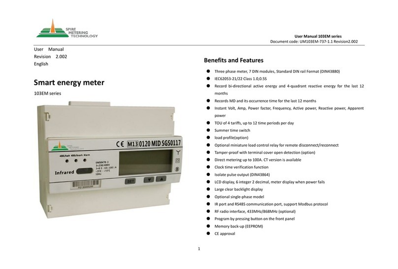 Spire Metering Technology UM103EM-737-1.1 user manual
