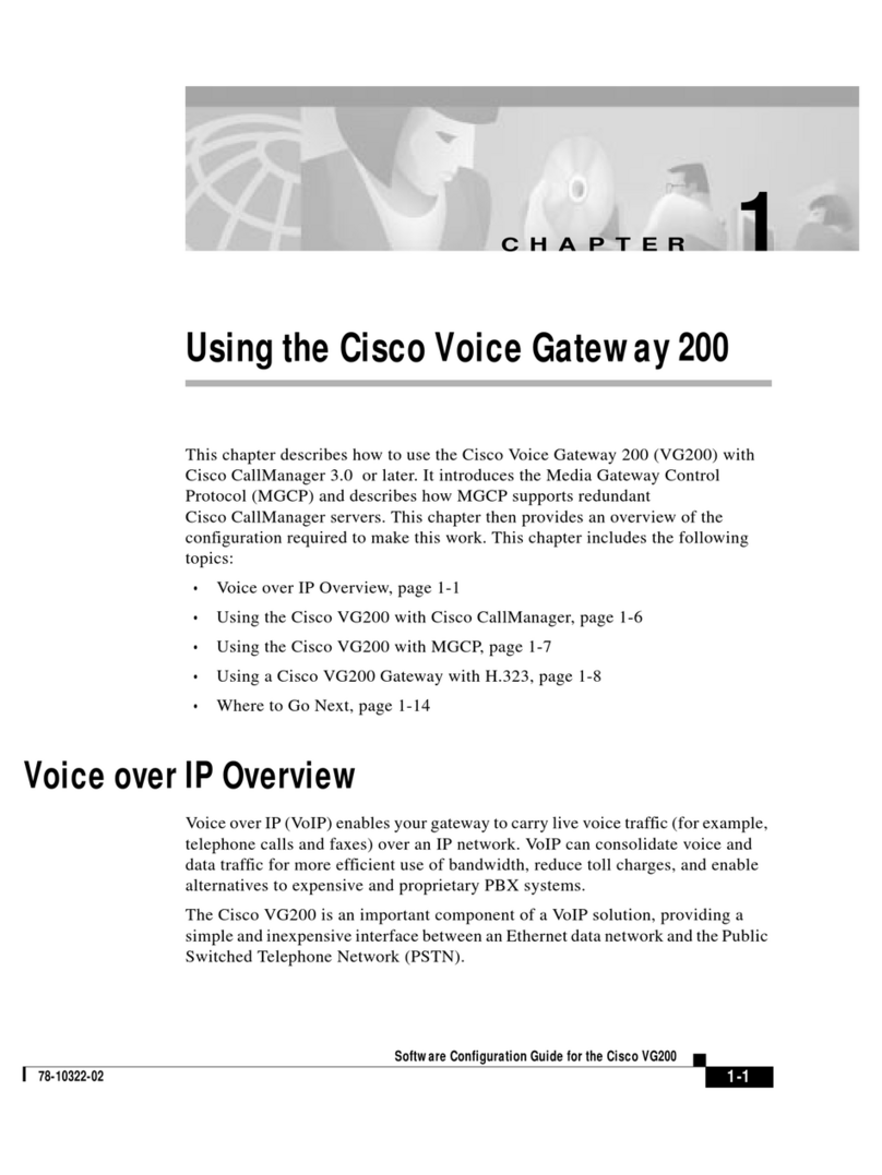 Cisco VG200 Installation and operating instructions