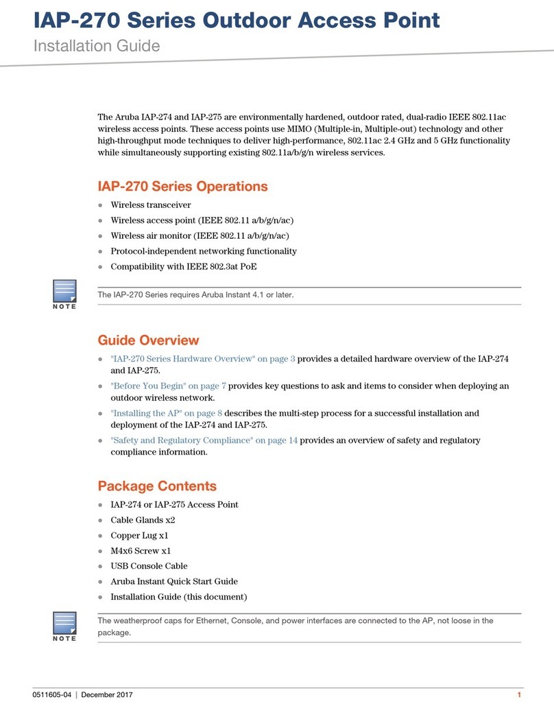 Aruba IAP-274 installation guide