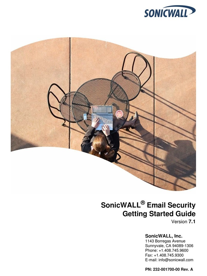 SonicWALL Email Security 200 Getting started guide SonicWALL Email Security 200 Getting started guide
