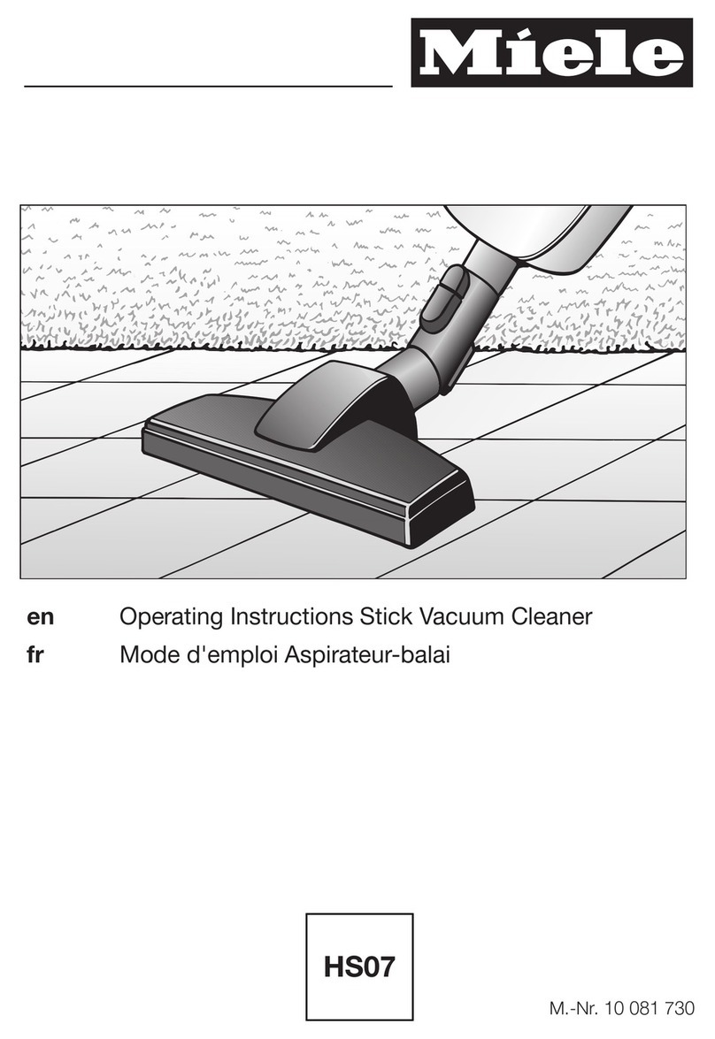 Miele Stick operating instructions