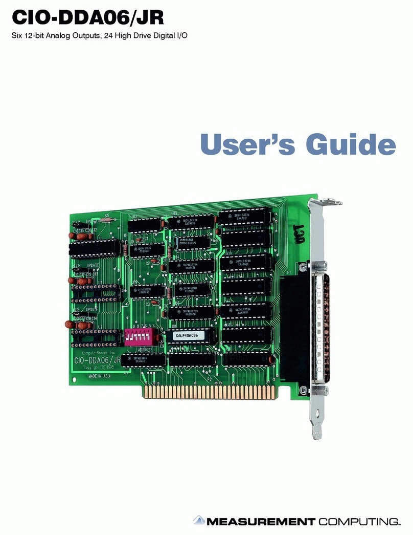 Measurement Computing CIO-DDA06/JR User manual
