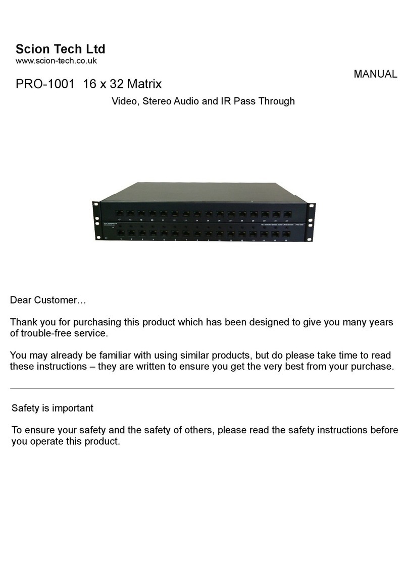 Scion-Tech PRO-1001 User manual