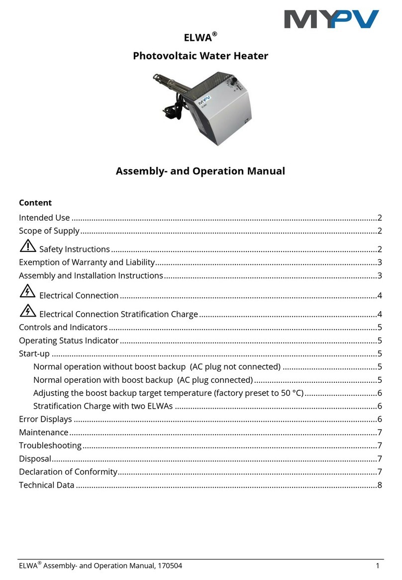 MYPV ELWA Assembly and operation manual MYPV ELWA Assembly and operation manual