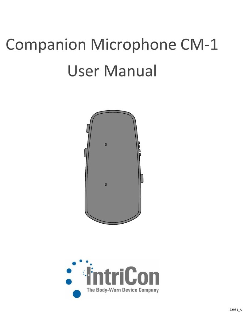IntriCon CM-1 user manual