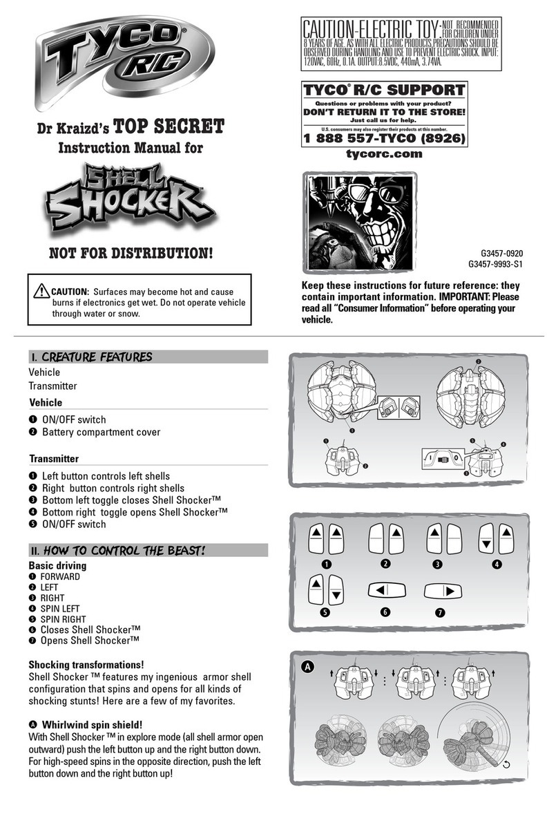 Tyco R/C shell shocker User manual