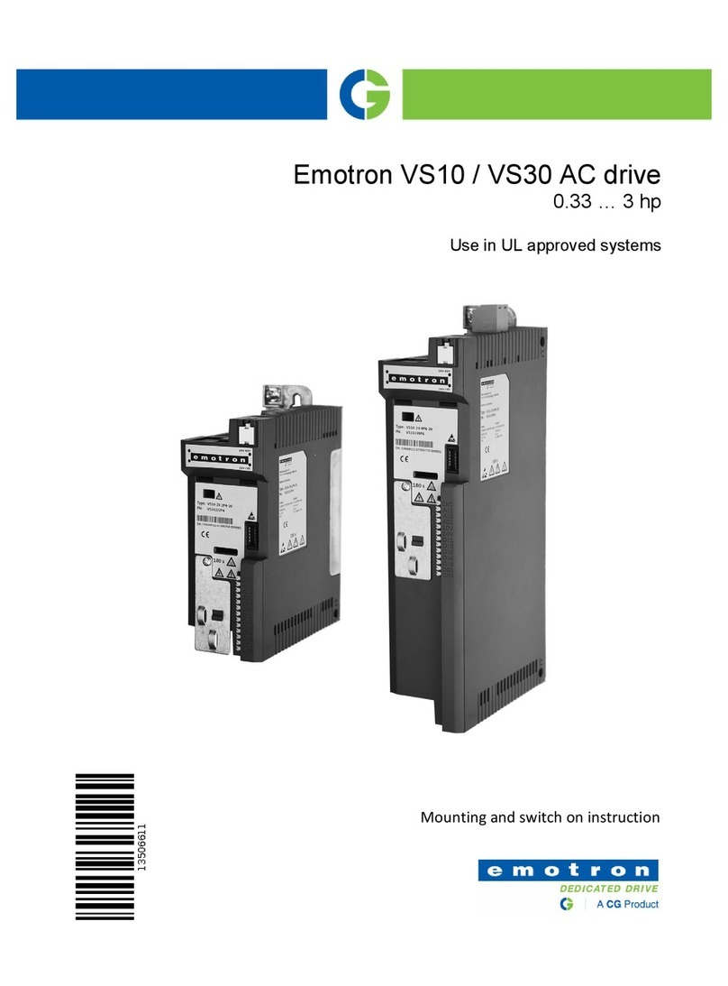 Emotron VS10 User manual