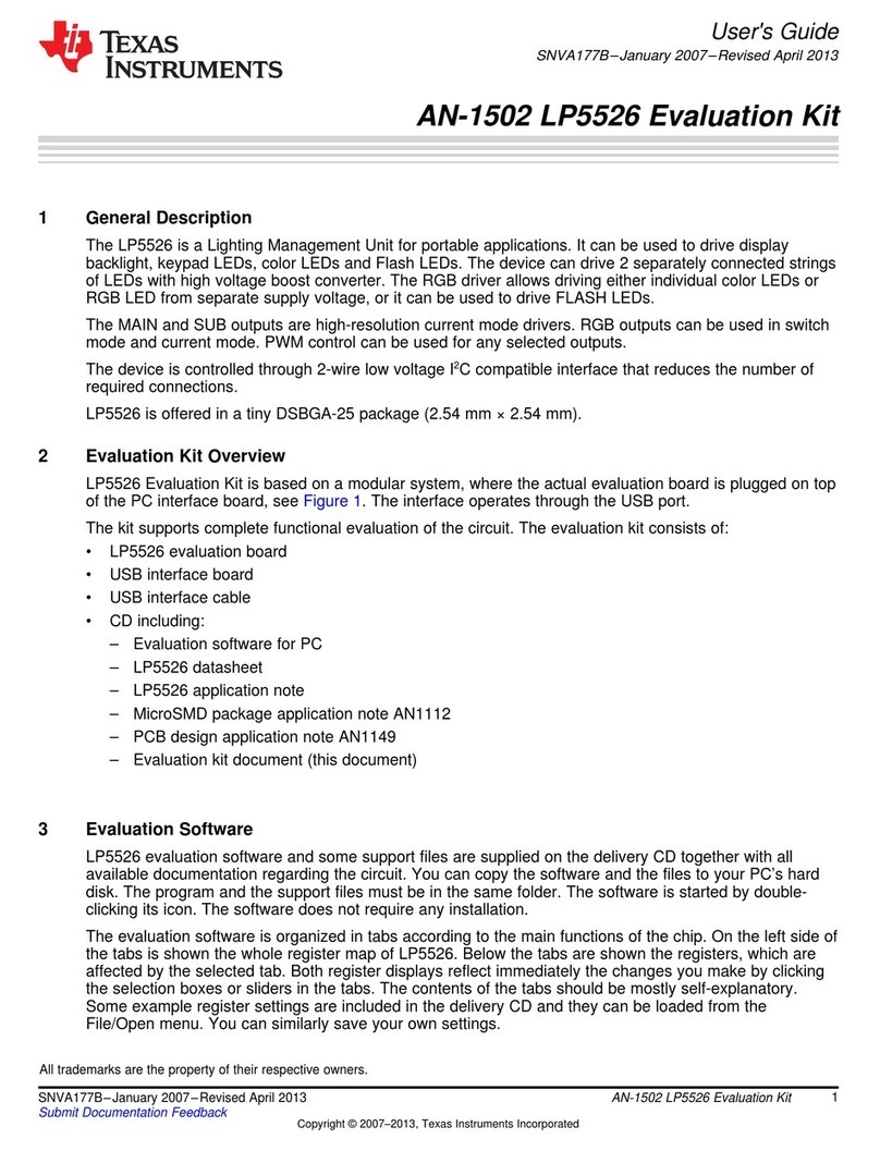 Texas Instruments AN-1502 LP5526 User manual