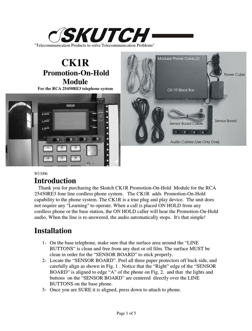 SKUTCH CK1R User manual