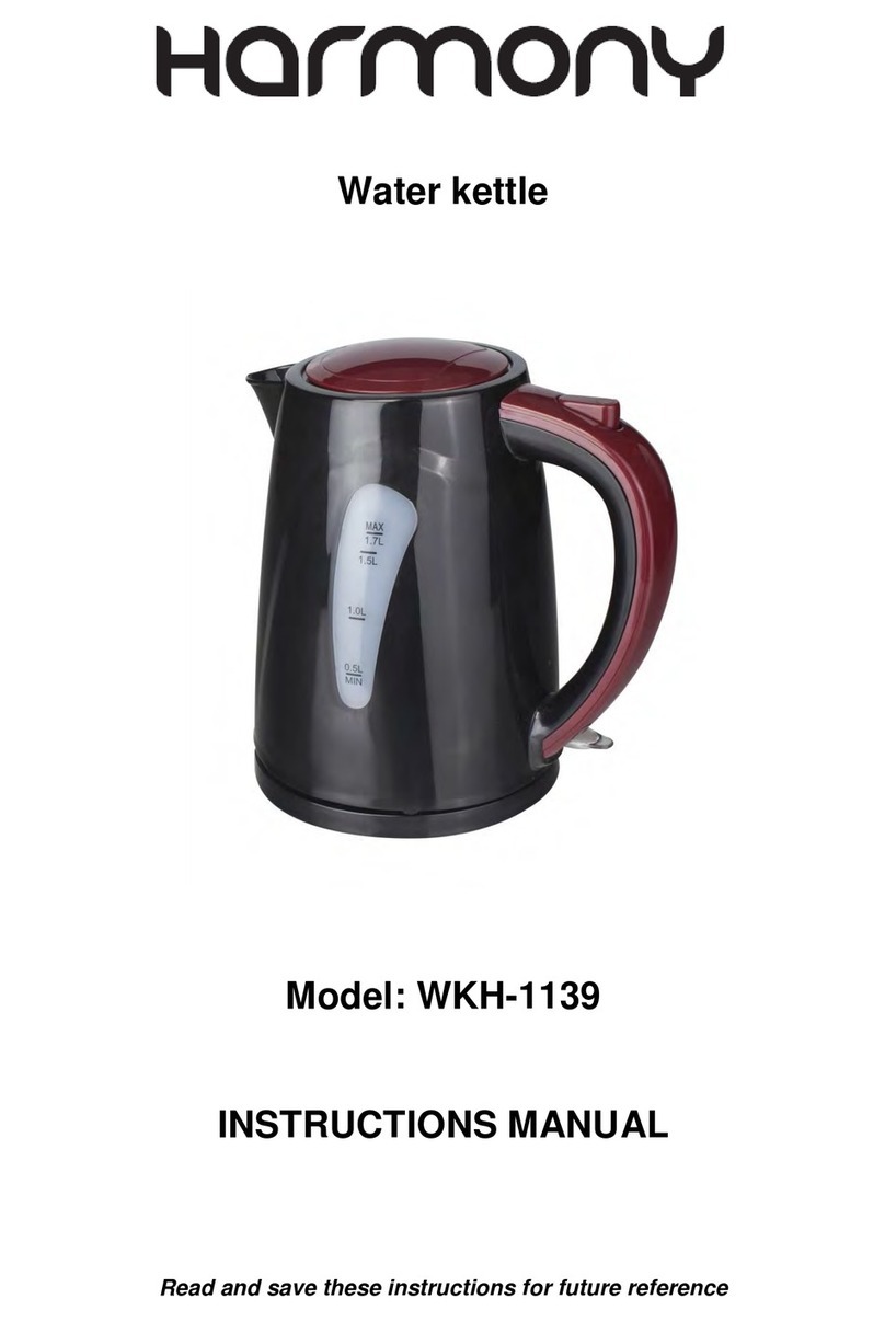 Harmony WKH-1139 instruction manual