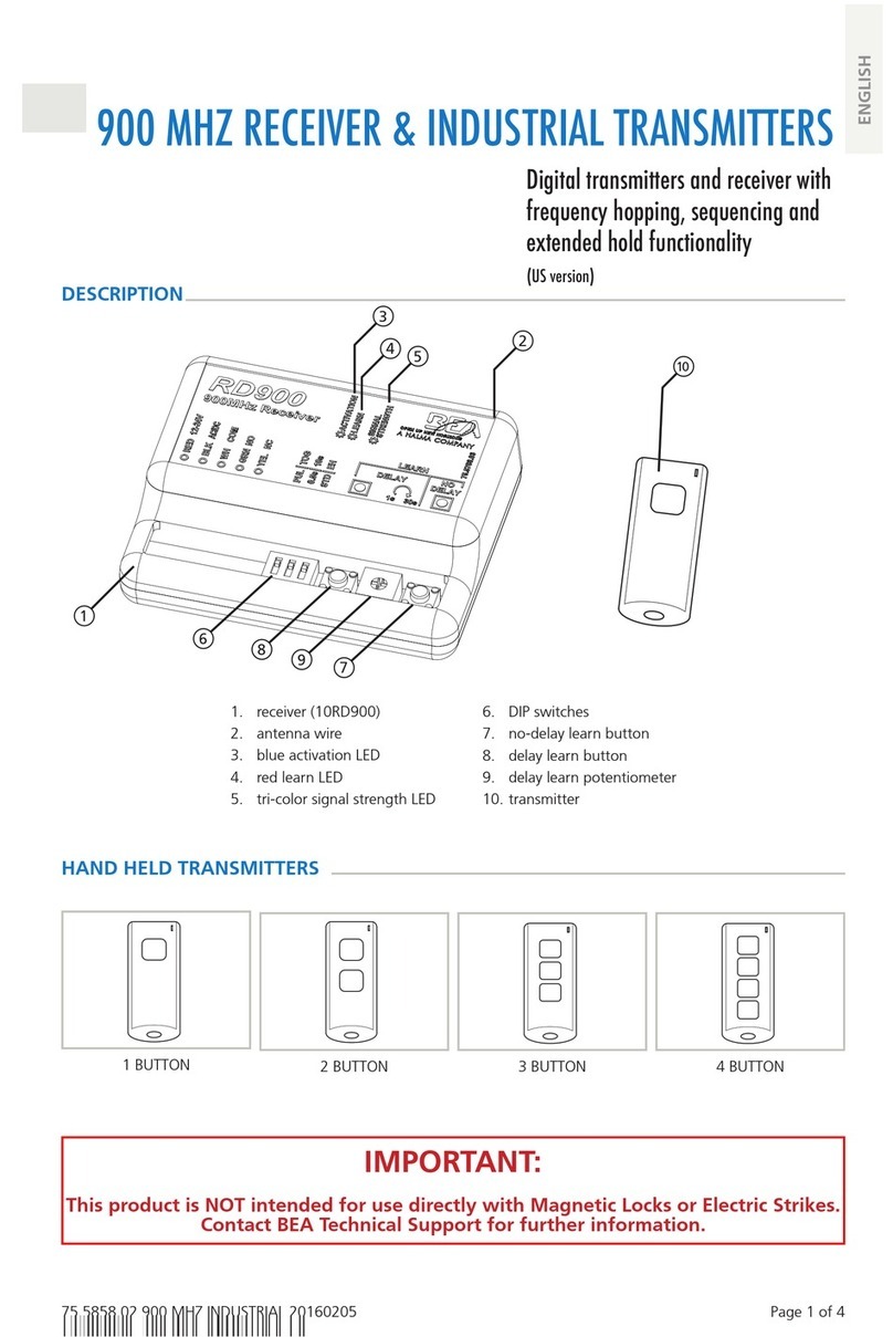 BEA RD900 User manual