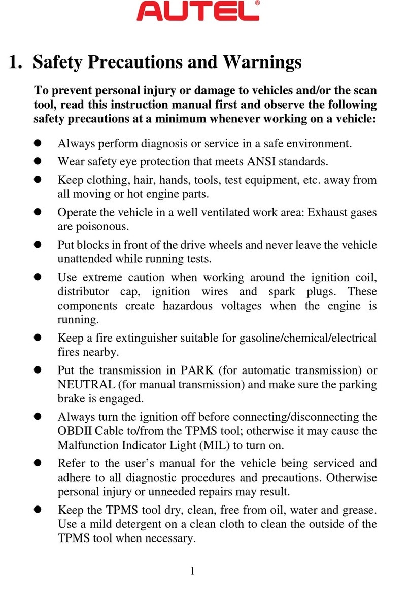 Autel MaxiTPMS TS601 instruction manual