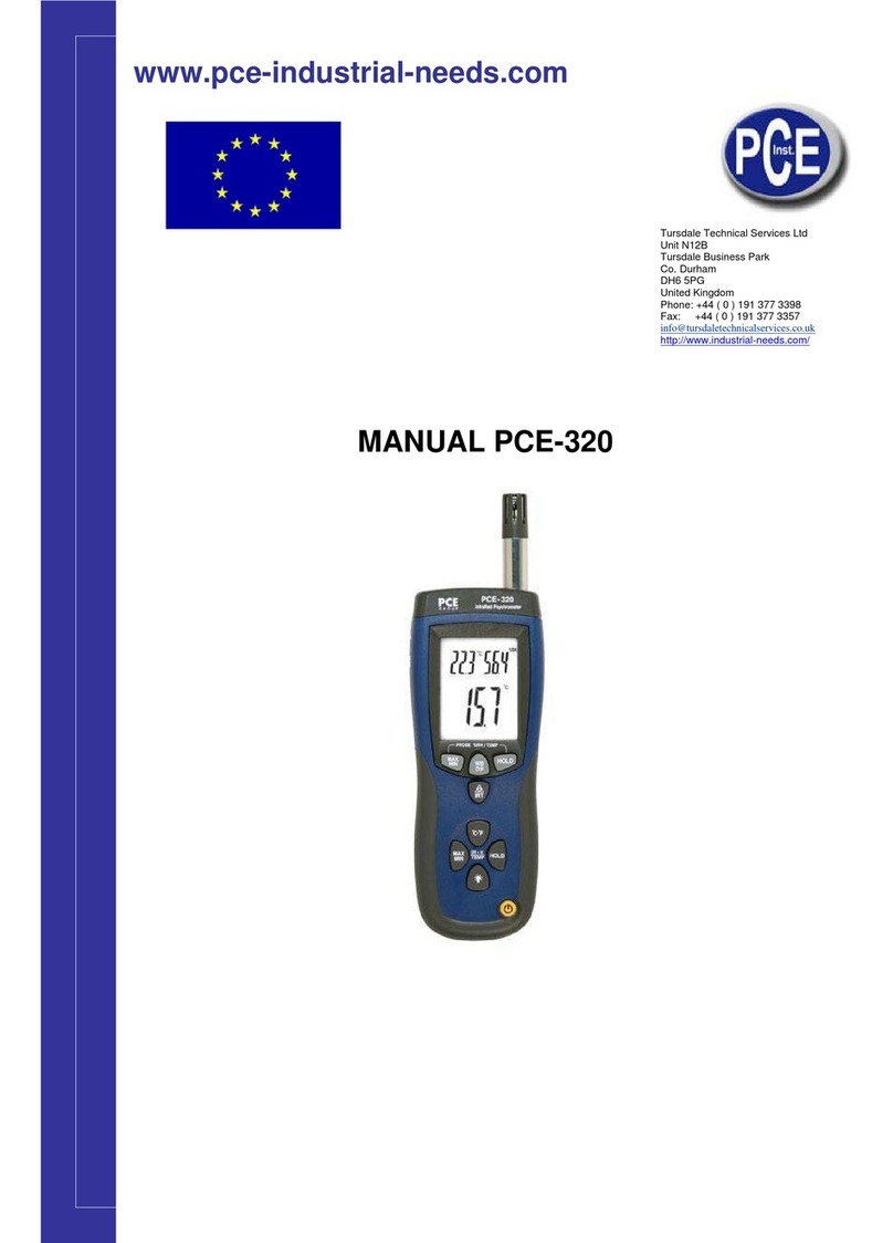 PCE Instruments PCE-320 User manual