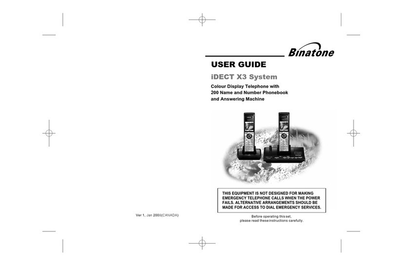 Binatone IDECT X3 user guide